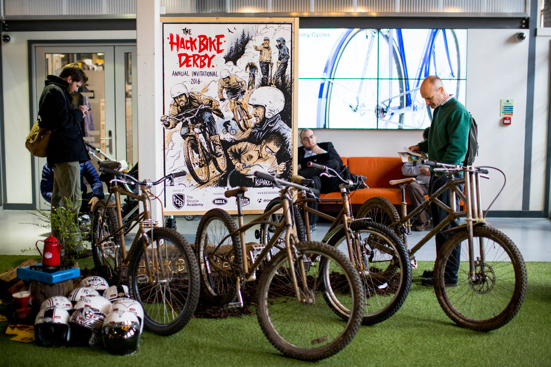 The Hack Bike display at Bespoked