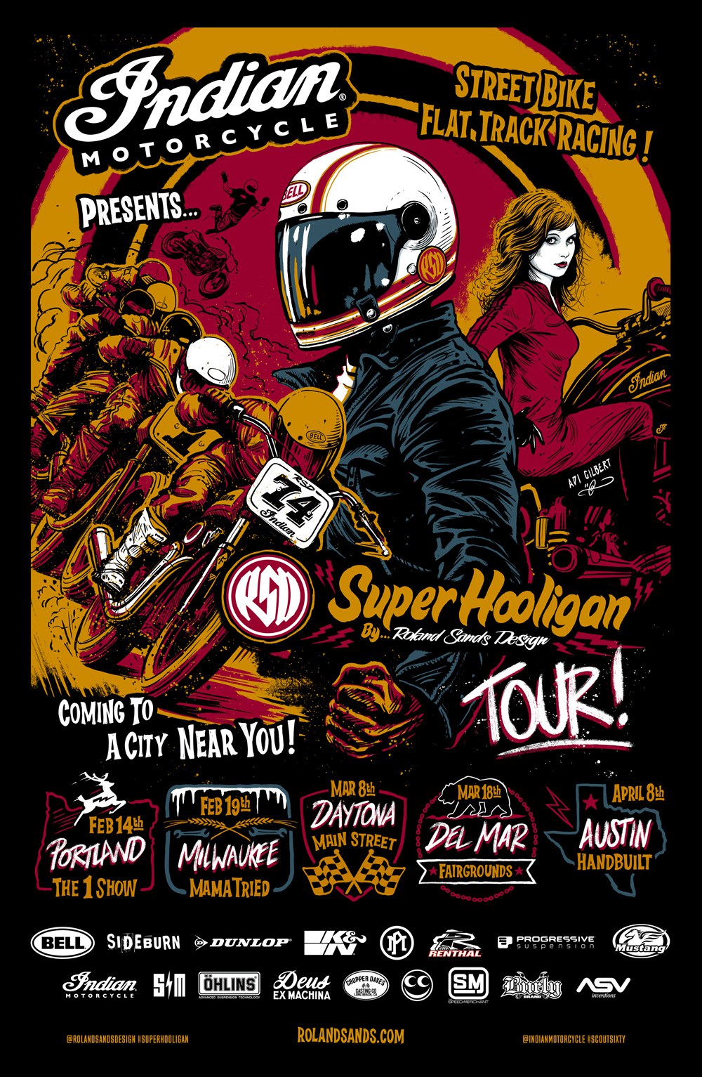 RSD / Indian Super Hooligan Tour Poster