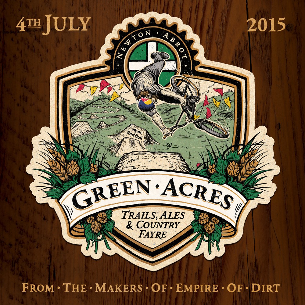 Green Acres beer mat. By Adi Gilbert