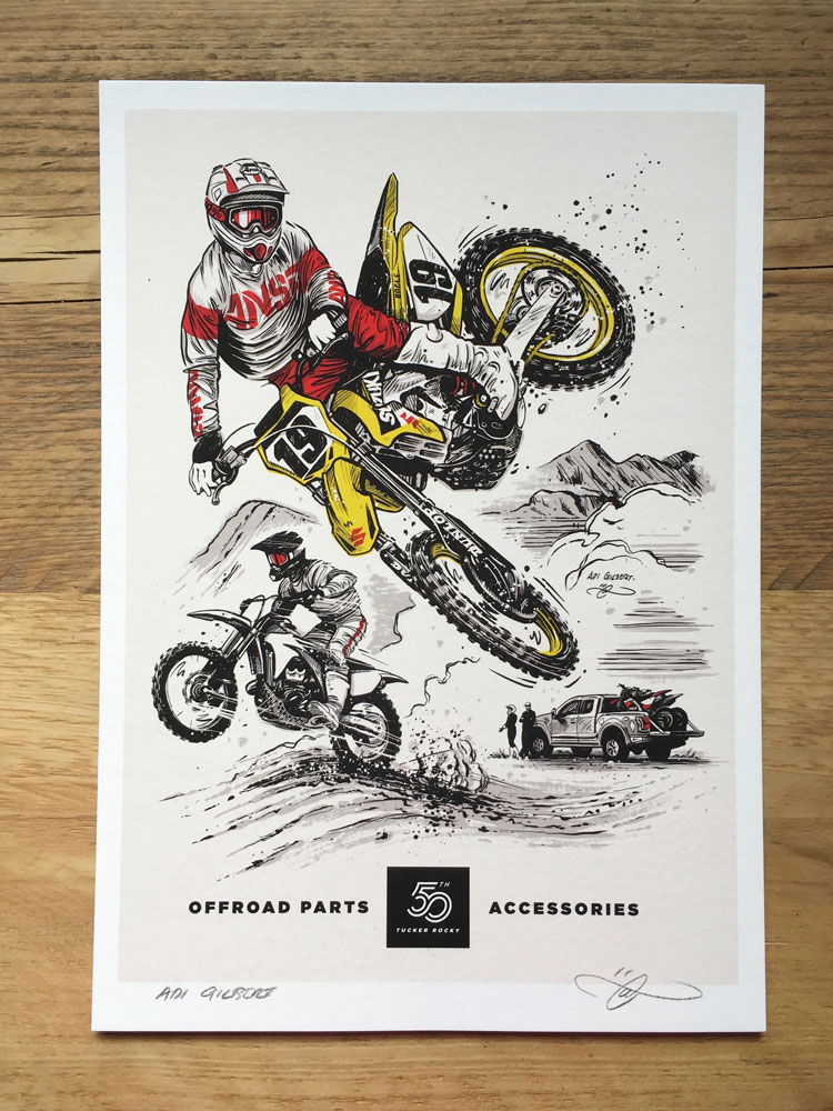 Offroad / MX print (With 50yr Logo)