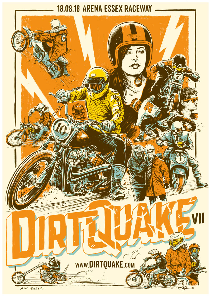 DirtQuake VII poster by Adi Gilbert
