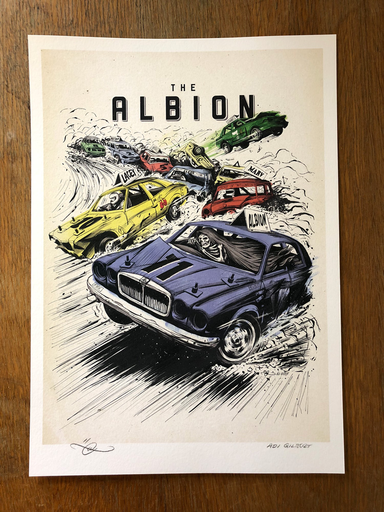 The Albion #11. BMX Magazine cover by Adi Gilbert