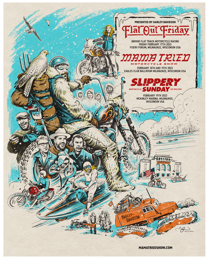 Flat Out Friday, Mama Tried and Slippery Sunday 2023 Poster
