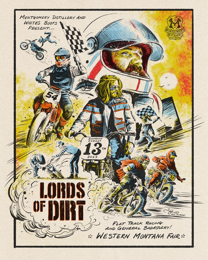 Lords of Dirt Flat Track Race Poster 2023
