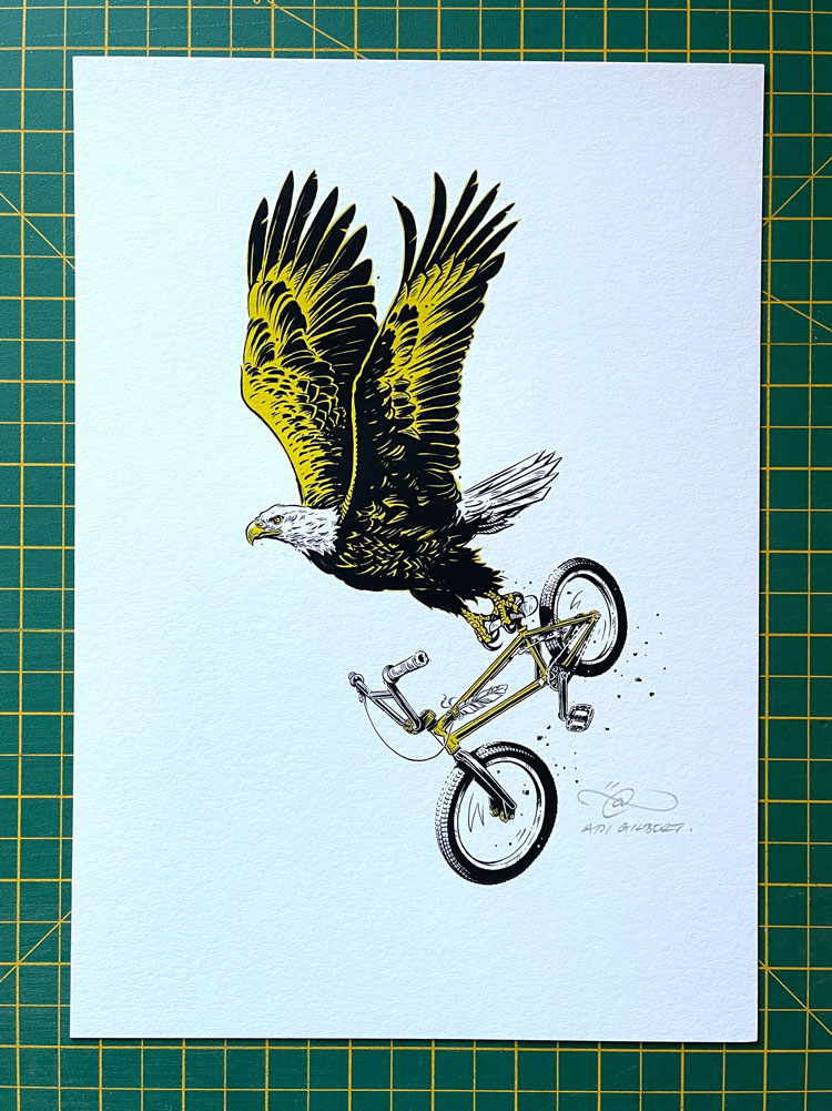 Eagle Leader BMX Print - 99SECONDS | Adi Gilbert